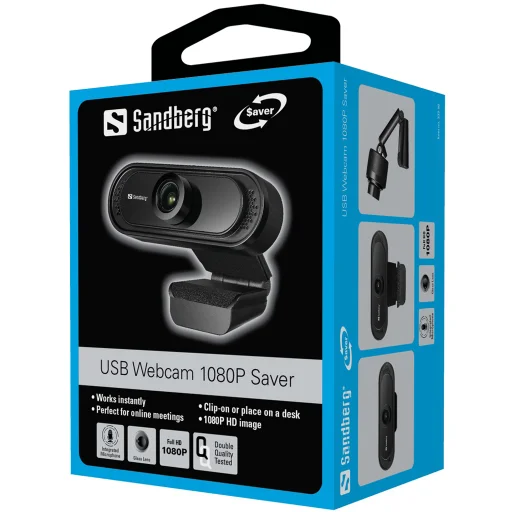 Sandberg 333-96 USB Webcam 1080P Saver webkamera - 5