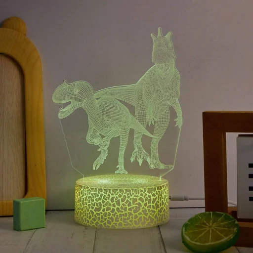 Manta SNL117RGB LED dinosaurus 3D dekoračná lampa - 3