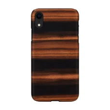 MAN&WOOD iPhone XR ébenfekete fahatású tok