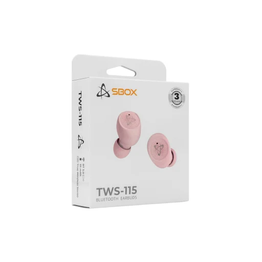 Sbox EB-TWS115 ružové Bluetooth slúchadlá - 5