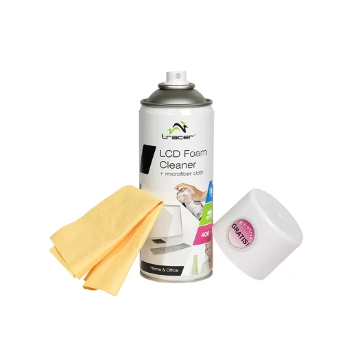 Tracer 42106 LCD habtisztító + mikroszálas törlőkendő 400 ml - 2
