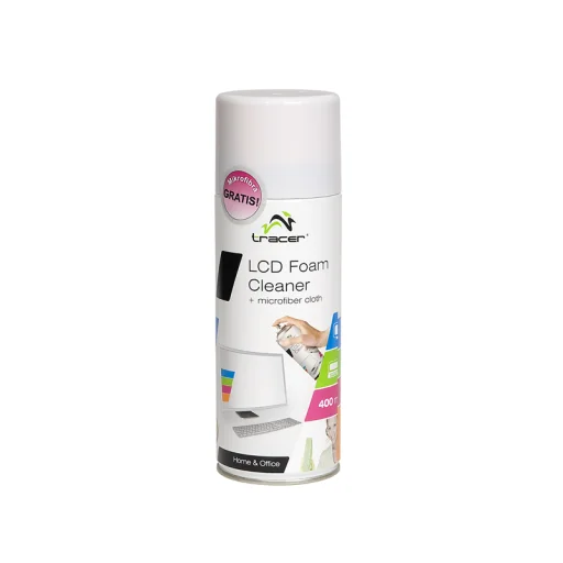 Tracer 42106 LCD čistiaca pena + utierka z mikrovlákna 400 ml - 1