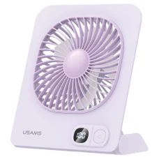 USAMS ZB363 magnetický stolný ventilátor fialový