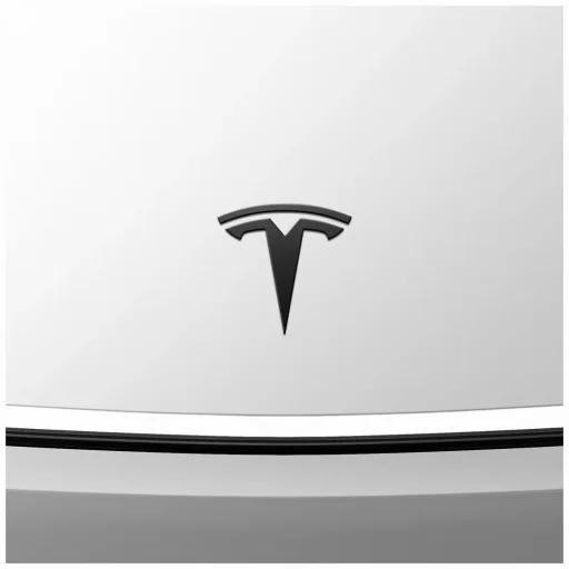 Tesla Model Y (Juniper) Spigen első embléma logó fedél fekete - 3