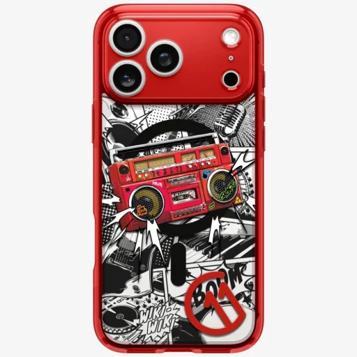 iPhone 17 Pro Max Spigen C11 Series Blast Edition MagFit červené puzdro - 2