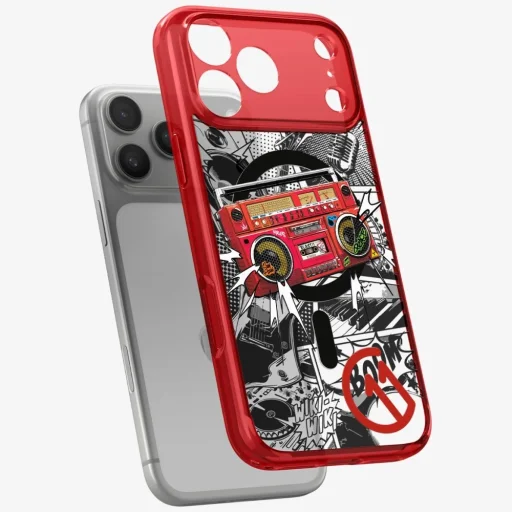 iPhone 17 Pro Max Spigen C11 Series Blast Edition MagFit červené puzdro - 5