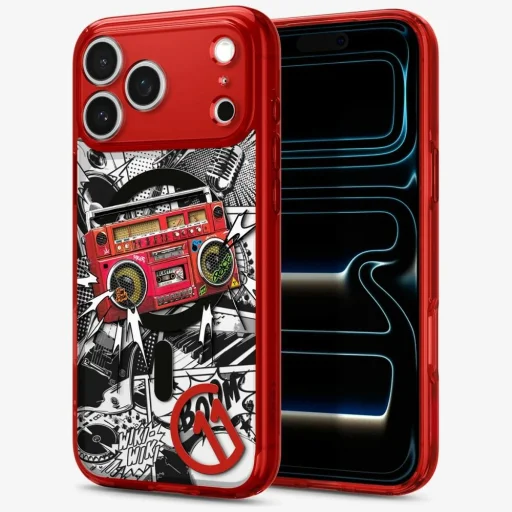 iPhone 17 Pro Max Spigen C11 Series Blast Edition MagFit červené puzdro - 1