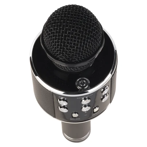 Denver KMS-20BMK2 Black bezdrôtový Bluetooth karaoke mikrofón s reproduktorom - 2