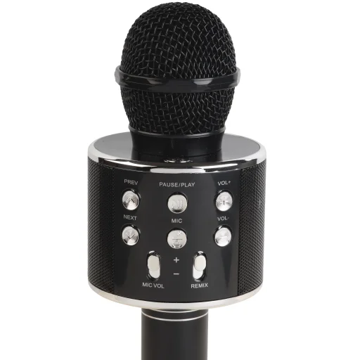 Denver KMS-20BMK2 Black bezdrôtový Bluetooth karaoke mikrofón s reproduktorom - 4