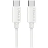 USAMS U98 30W 3A silikónový rýchlonabíjací kábel USB-C – Lightning biely thumbnail