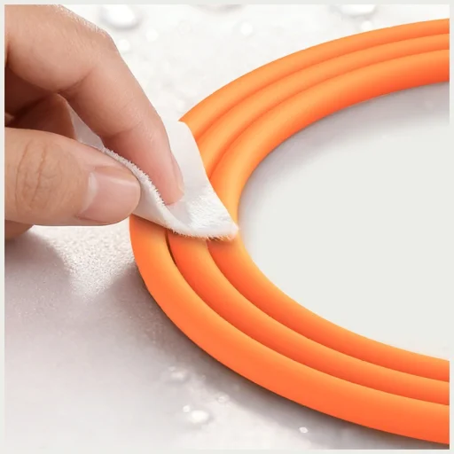 USAMS U98 60 W 3 A silikónový rýchlonabíjací USB-C - USB-C kábel oranžový - 6