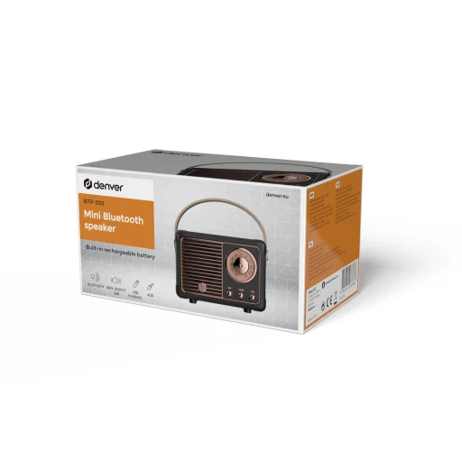 Denver BTP-203 Black Bluetooth hangszóró - 2