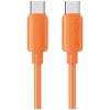 USAMS U98 30W 3A silikónový rýchlonabíjací kábel USB-C – Lightning oranžový thumbnail
