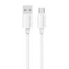 USAMS U98 3A silikónový rýchlonabíjací USB-C kábel biely thumbnail