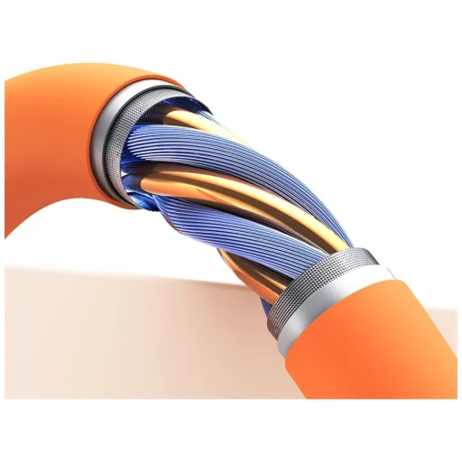 USAMS U98 3A silikónový rýchlonabíjací USB-C kábel biely - 9