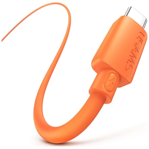 USAMS U98 3A silikónový rýchlonabíjací USB-C kábel biely - 10
