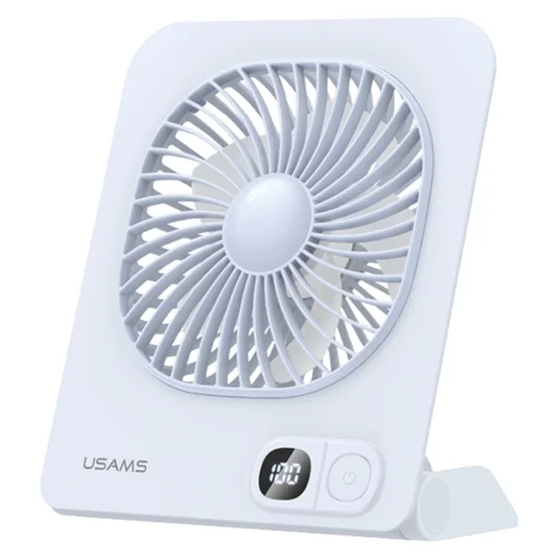 USAMS ZB363 magnetický stolný ventilátor modrý - 1