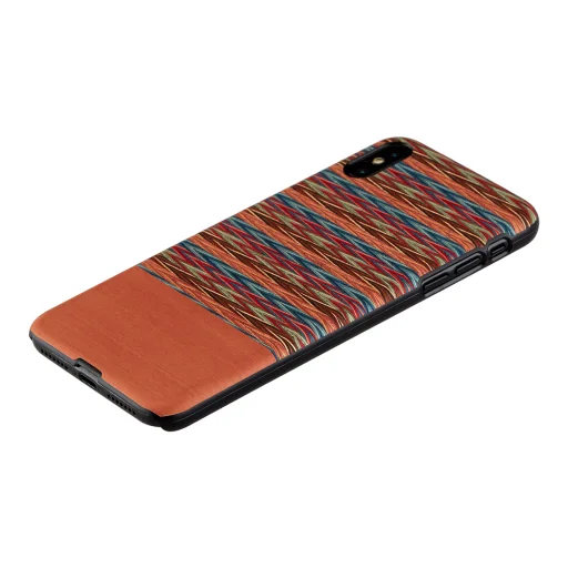 MAN&WOOD iPhone X/XS browny check black puzdro - 2