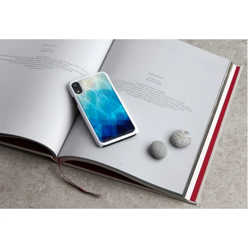 iKins puzdro na smartfón pre iPhone XR, modré jazero/biele puzdro - 3