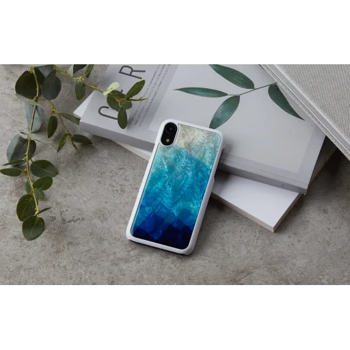 iKins puzdro na smartfón pre iPhone XR, modré jazero/biele puzdro - 4