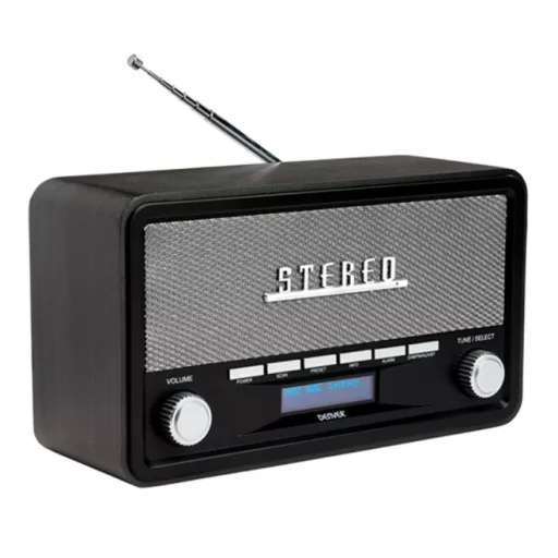 Denver DAB-18 tmavosivé retro digitálne rádio - 2