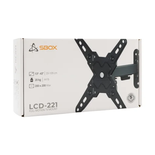 SBOX LCD-221-2 nástenný držiak na TV - 5