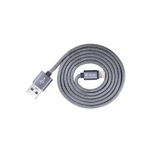 Devia Fashion Series Lightning kábel (MFi, 2.4A, 1,2 m), sivý