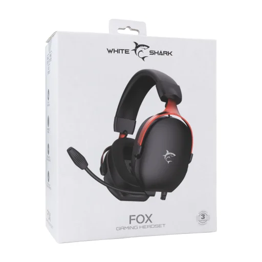 White Shark GH-2445 Fox Black stereo herný headset - 8
