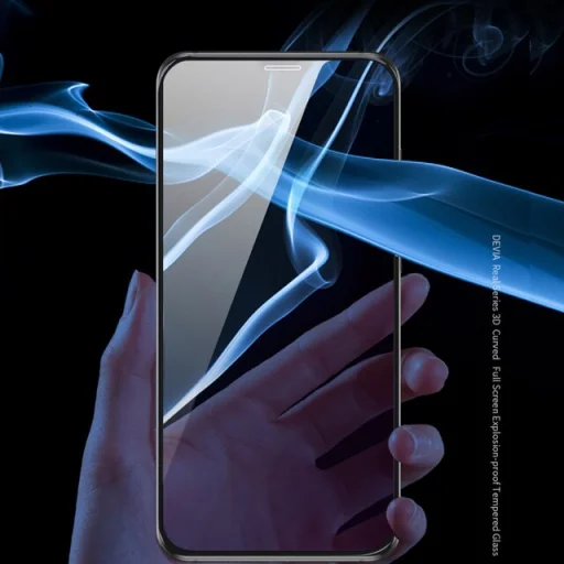 Devia Van Anti-blue Ray tvrdené sklo na celú obrazovku pre iPhone 11 Pro Max čierne - 2