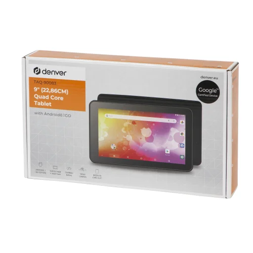 Denver TAQ-90083BLACK 9" 16GB 1GB Wi-Fi Android 8.1 tablet - 2