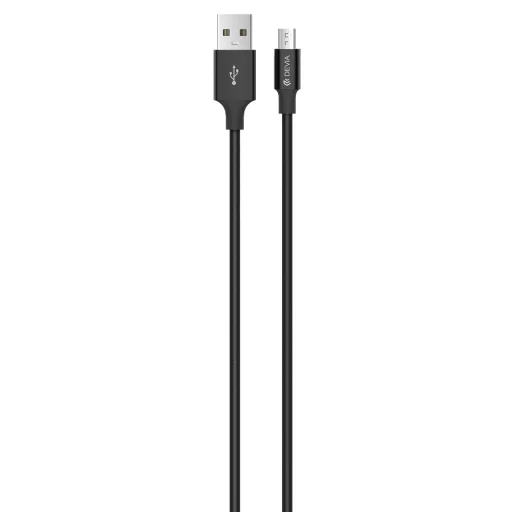 Devia Pheez Series Micro USB kábel (5V 2.4A, 1 m) fekete - 1
