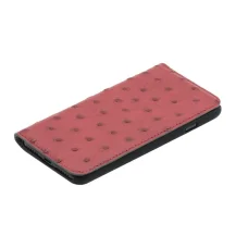 Tellur flipové puzdro z pravej kože s pštrosím vzorom pre iPhone 7