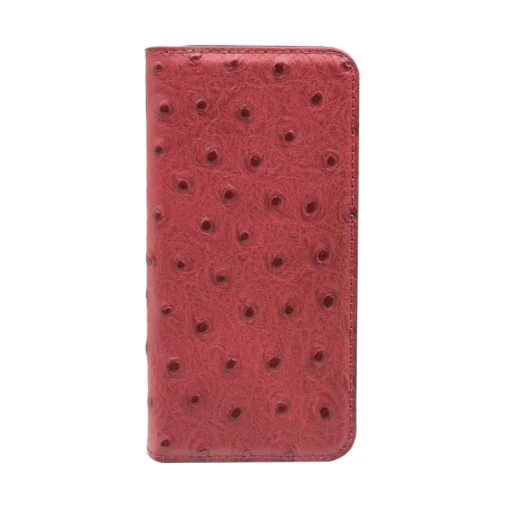 Tellur flipové puzdro z pravej kože s pštrosím vzorom pre iPhone 7 - 3