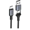 Orsen S8 2 v 1 USB a Type-C 5A 1,5 m čierny kábel thumbnail