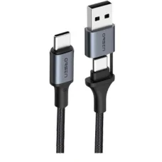 Orsen S8 2 v 1 USB a Type-C 5A 1,5 m čierny kábel