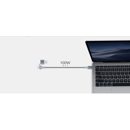 Orsen S8 2 v 1 USB a Type-C 5A 1,5 m čierny kábel - 8
