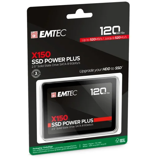 Emtec SSD 2.5" SATA X150 120GB Power Plus belső SSD meghajtó - 3
