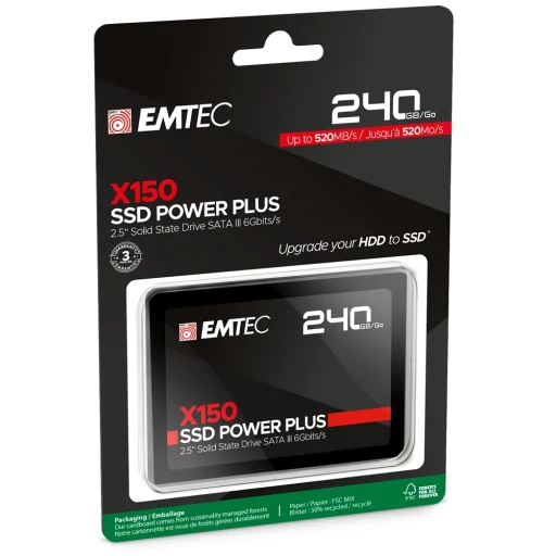Emtec SSD 2.5" SATA X150 240GB Power Plus SSD meghajtó - 3