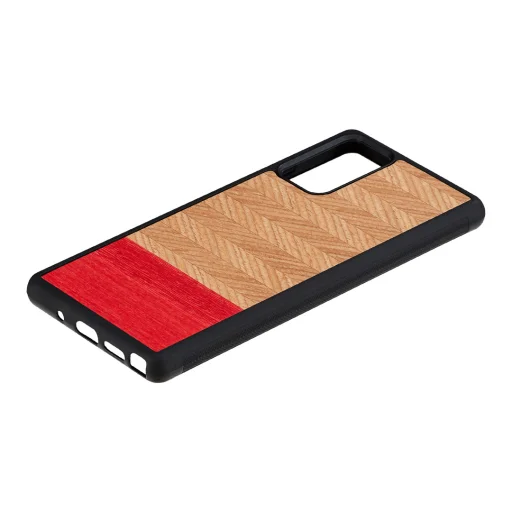 MAN&WOOD Galaxy Note 20 puzdro so vzorom rybej kosti čierna azalka - 2