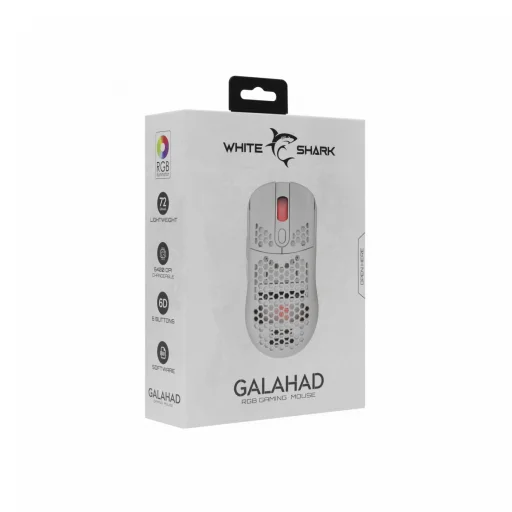White Shark GM-5007 GALAHAD-W herná myš biela - 7