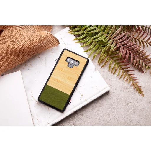 MAN&WOOD Samsung Galaxy Note 9 bambusz erdő fekete tok - 5