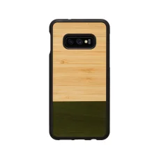 MAN&WOOD Samsung Galaxy S10e bambusz erdő fekete tok