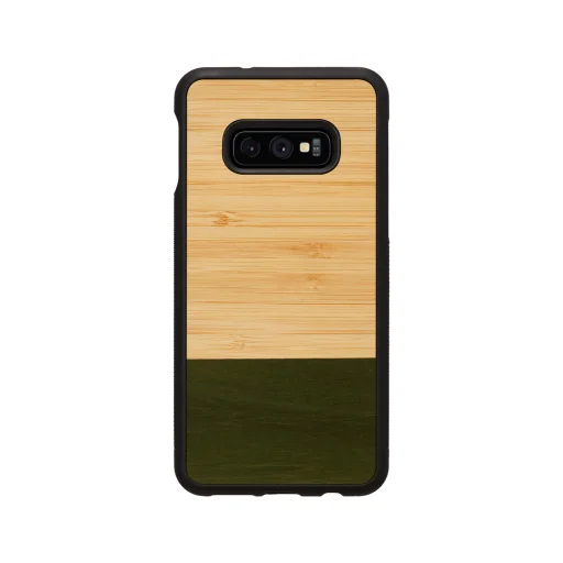 MAN&WOOD Samsung Galaxy S10e bambusz erdő fekete tok - 1