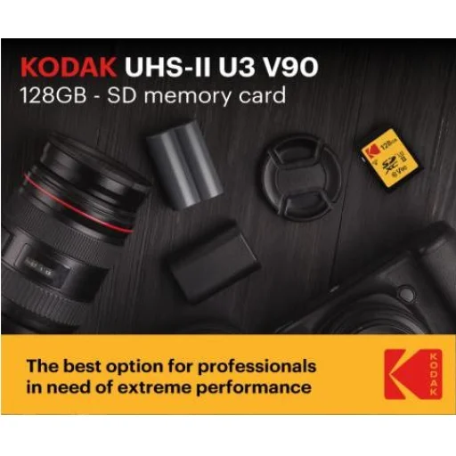 Kodak SDXC 128GB UHS-II U3 V90 Ultra Pro memóriakártya - 3