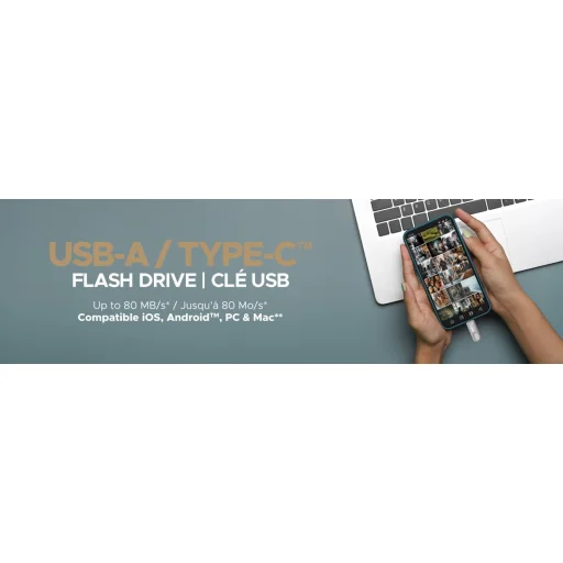Emtec USB 3.2 Type-C Dual D280 128GB USB kľúč - 4