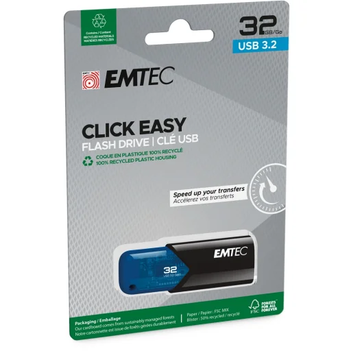 Emtec USB 3.2 Click Easy B110 32GB pendrive - 3
