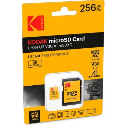 Kodak MicroSDXC 256GB UHS-I U3 Ultra memóriakártya - 1