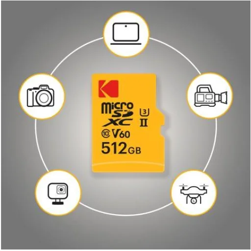 Kodak MicroSDXC 128GB UHS-II U3 A1 V60 Ultra Pro pamäťová karta - 4