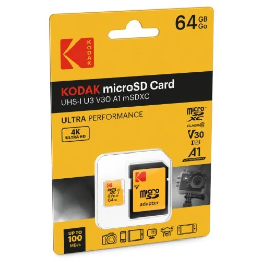 Kodak MicroSDXC 64GB UHS-I U3 Ultra memóriakártya - 1