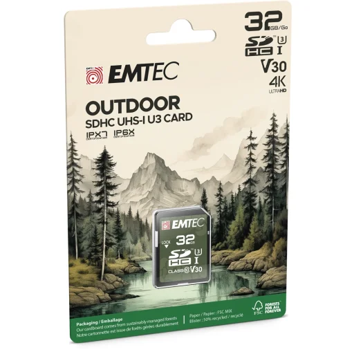 Emtec SDHC 32GB UHS-I U3 V30 Outdoor memóriakártya - 2